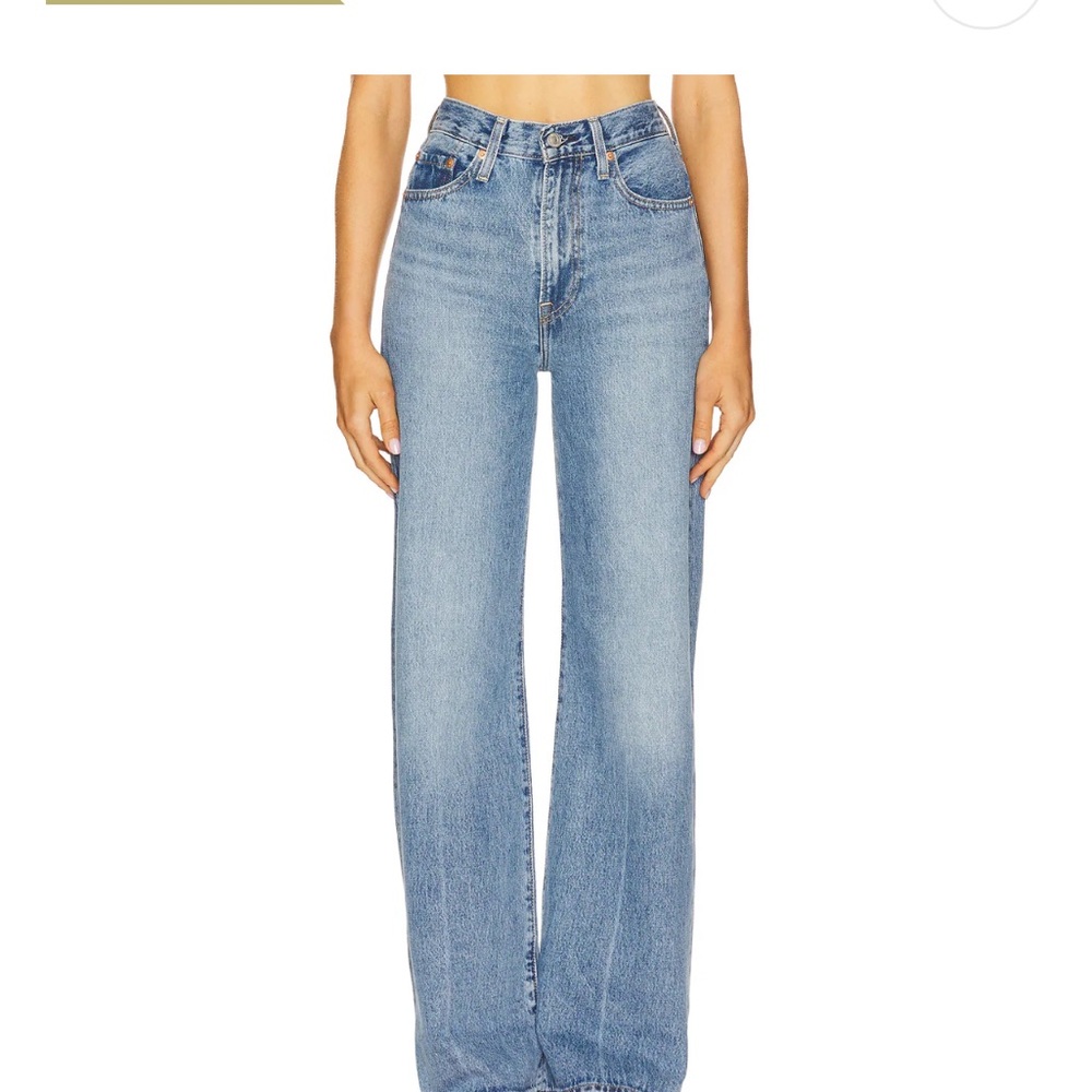 Levi to cage high waisted jeans
